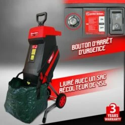 ELEM GARDEN TECHNIC Broyeur De Végétaux électrique 2400W -Promos Broyeur de végétaux Magasin 12378407 3