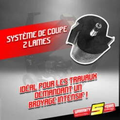 GARDEO PRO Broyeur De Végétaux Thermique 196CC - 50mm 10 GARDEO PRO Broyeur De Végétaux Thermique 196CC - 50mm -Promos Broyeur de végétaux Magasin 12443707 4