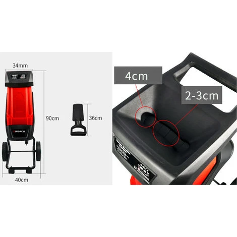 EINBACH Broyeur De Végétaux électrique 2400W BERKG2400 7 EINBACH Broyeur De Végétaux électrique 2400W BERKG2400 – Image 5