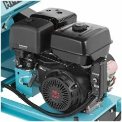 HILLVERT Broyeur De Végétaux Roues Réservoir 5L Ø De Coupe Max. 100Mm 3.600 Tr/Min 15 Cv - Noir, Gris -Promos Broyeur de végétaux Magasin 16277674 3