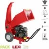 Broyeur Déchiqueteur De Branches 100 Mm Moteur Puissant 15CV LE56420-100 LEA - Rouge -Promos Broyeur de végétaux Magasin 18275071 1
