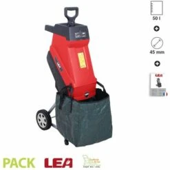 Broyeur De Jardin électrique 2500W Coupe 45mm ECO LEA LE54250-45N - Rouge