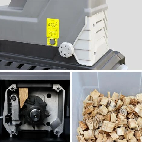 VOLTR – Broyeur De Branches électrique à Rotor – Moteur 2800W à Induction. Avec Bac De Récupération 55L. Puissant Et Silencieux 6 VOLTR – Broyeur De Branches électrique à Rotor – Moteur 2800W à Induction. Avec Bac De Récupération 55L. Puissant Et Silencieux – Image 4