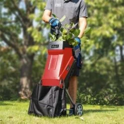 BROYEUR JARDIN ELECTRIQUE 2,4kW 45MM SCHEPPACH GS55 + EXTENSION CABLE 20 MT -Promos Broyeur de végétaux Magasin 35986120 4