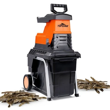 TOPSHAK TS-WS1 Broyeur De Végétaux Déchiqueteuse De Bois Déchiqueteuse De Feuilles D’arbre Broyeur De Branches 55L 2800W Prise EU 3 TOPSHAK TS-WS1 Broyeur De Végétaux Déchiqueteuse De Bois Déchiqueteuse De Feuilles D’arbre Broyeur De Branches 55L 2800W Prise EU
