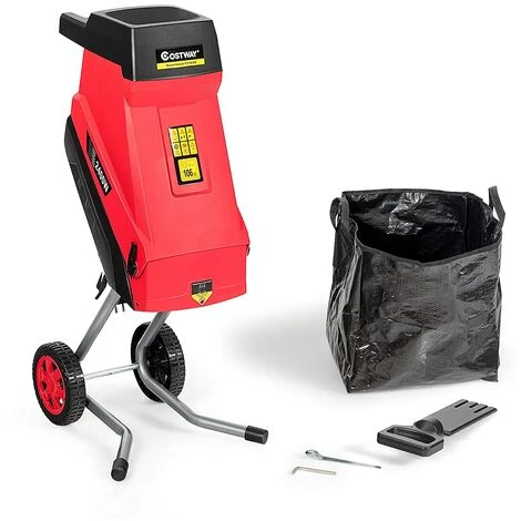 GOPLUS 45L Broyeur Végétaux Et Branches, Broyeur électrique Silencieux 2400W, Largeur De Coupe 45mm Avec Lame De Haute Qualité Et Bac De Collecte Pour Jardin Et Terres Agricoles 3 GOPLUS 45L Broyeur Végétaux Et Branches, Broyeur électrique Silencieux 2400W, Largeur De Coupe 45mm Avec Lame De Haute Qualité Et Bac De Collecte Pour Jardin Et Terres Agricoles