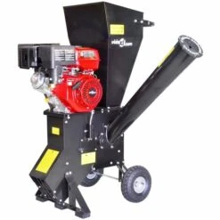 Topdeal Déchiqueteuse De Bois à Essence Avec Moteur De 15 CH