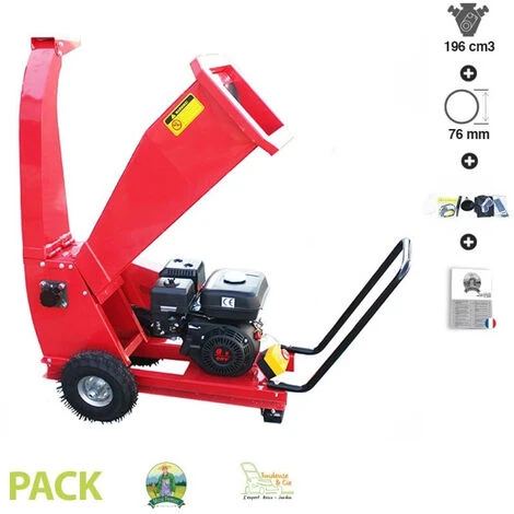Broyeur Déchiqueteur De Branches 76 Mm Puissance 6,5CV Fermier GF-1014 - Rouge 5 Broyeur Déchiqueteur De Branches 76 Mm Puissance 6,5CV Fermier GF-1014 - Rouge – Image 3