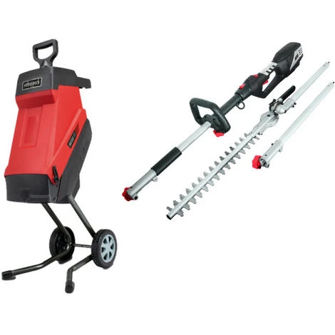 Pack SCHEPPACH Broyeur électrique - 2400 W - 2 Sac Collecteurs - GS55 - Taille-haies - 41 Cm - 900 W - TPH900 3 Pack SCHEPPACH Broyeur électrique - 2400 W - 2 Sac Collecteurs - GS55 - Taille-haies - 41 Cm - 900 W - TPH900