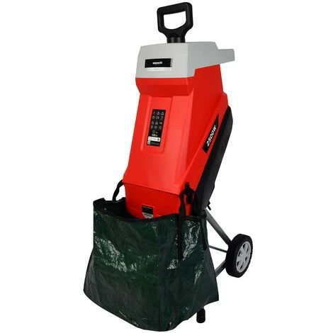 Broyeur électrique, Puissance 2500W, Capacité De Coupe 45mm, Grande Trémie, 2 Sacs De Collecte De 45l, Roues Et Poignée Pour Le Transport – Greencut GE250C-2 4 Broyeur électrique, Puissance 2500W, Capacité De Coupe 45mm, Grande Trémie, 2 Sacs De Collecte De 45l, Roues Et Poignée Pour Le Transport – Greencut GE250C-2 – Image 2