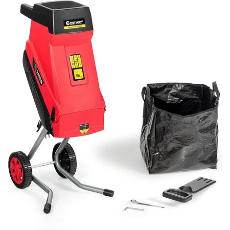 RELAX4LIFE Broyeur De Jardin Électrique 2400 W, Broyeur Végétaux Et Branches Électrique Avec Sac Collecte 45 L, Broyeur à Couteaux Épaisseur Jusqu'à 45 Mm Pour Parc, Pelouse 3 RELAX4LIFE Broyeur De Jardin Électrique 2400 W, Broyeur Végétaux Et Branches Électrique Avec Sac Collecte 45 L, Broyeur à Couteaux Épaisseur Jusqu'à 45 Mm Pour Parc, Pelouse