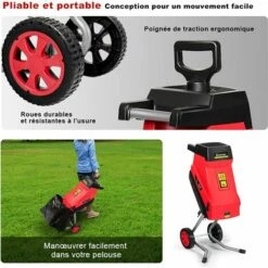 RELAX4LIFE Broyeur De Jardin Électrique 2400 W, Broyeur Végétaux Et Branches Électrique Avec Sac Collecte 45 L, Broyeur à Couteaux Épaisseur Jusqu'à 45 Mm Pour Parc, Pelouse 8 RELAX4LIFE Broyeur De Jardin Électrique 2400 W, Broyeur Végétaux Et Branches Électrique Avec Sac Collecte 45 L, Broyeur à Couteaux Épaisseur Jusqu'à 45 Mm Pour Parc, Pelouse -Promos Broyeur de végétaux Magasin 64129968 2